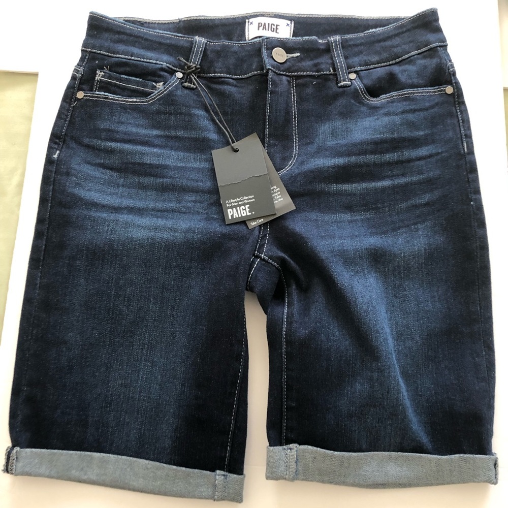 PAIGE JAX KNEE MID-RISE SHORT | SIZE 29